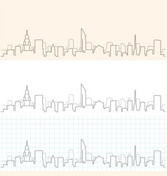 Montevideo Hand Drawn Skyline