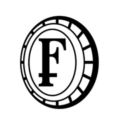 Franco Coin Isolated Icon