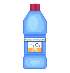 Hydrogen Peroxide 3 Percent In A Plastic Bottle