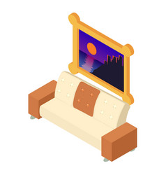 Livingroom Furniture Icon Isometric