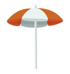 Orange White Parasol