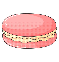 Pink Macaron With Cream