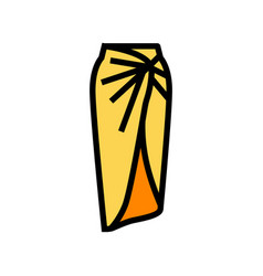 Sarong Skirt Color Icon