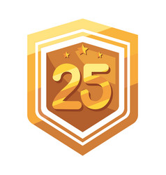 Twenty Fifth Annivesary Golden Badge