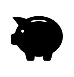 Black Piggy Bank Financial Investment