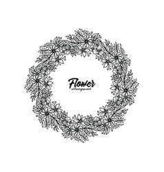 Floral Wreath In Vintage Style