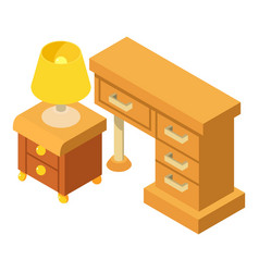 Homeoffice Furniture Icon Isometric