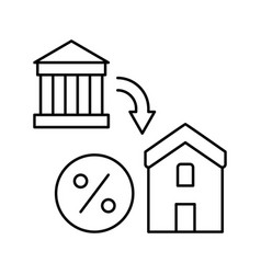 Housing Benefits Line Icon