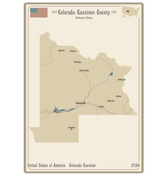 Map Of Gunnison County In Colorado