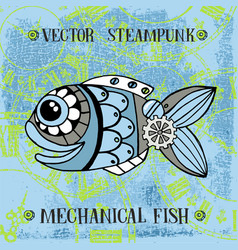 Steampunk Mechanical Metallic Cute Fish