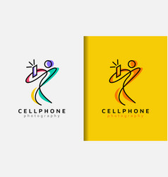 Cellphone Photography Logo Design Abstract