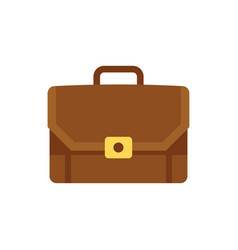 Company Briefcase Icon Flat Work Bag