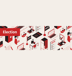 Election Isometric Site Header