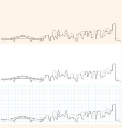 Panama Hand Drawn Skyline