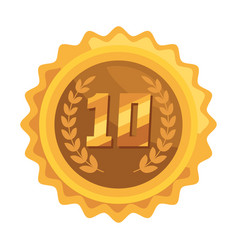 Tenth Annivesary Golden Badge