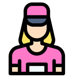 Female Runner Icon Marathon Related