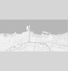 Urban City Map Of Chicago Poster Black Grayscale