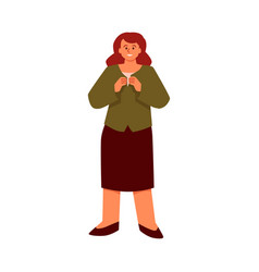 Woman Dressing And Trying On Clothes Flat Cartoon