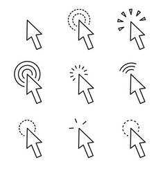 Click An Icon Set Pointer Arrow Icons Cursor