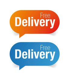 Free Delivery Sign Label Tag