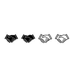 Hand Shake Icon Business Handshake Contract