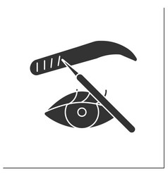 Microblading Glyph Icon