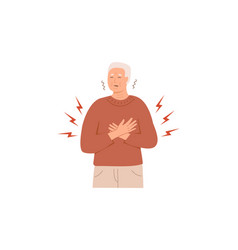 An Elderly Man With Heart Attack Symptoms