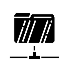 Data Folder Glyph Icon