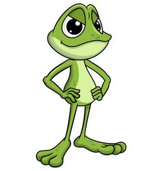 Evil Frog Mascot Cartoon Clip Art