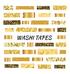 Gold Washi Tape Strips Or Washy Tape Silhouettes