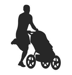 Man With Child Carriage