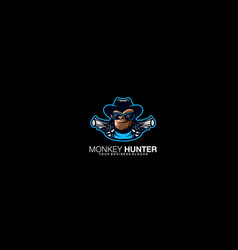 Monkey Hunter Logo Design