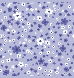 Purple Floral Background Seamless Pattern