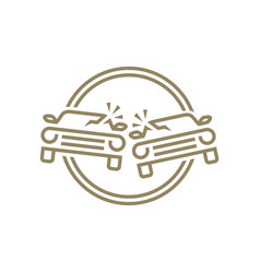 Car Accident Crash Logo Icon