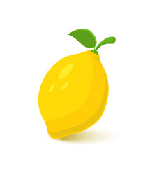 Lemon set icon fresh fruits collection Royalty Free Vector