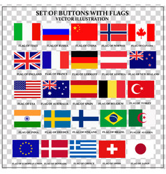 Set Banners With Popular Flags