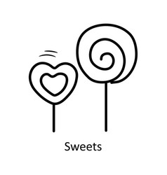 Sweets Outline Icon Design Pa