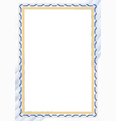 Vertical Frame And Border With Finland Flag