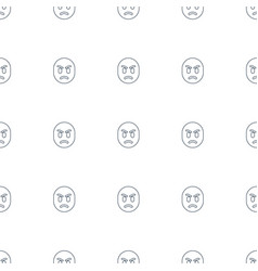 Angry Icon Pattern Seamless White Background