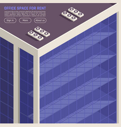 Commercial Real Estate Isometric Background