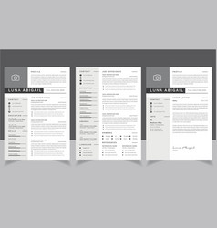 Cv Resume Design Layout And Cover Letter