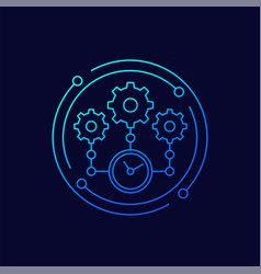 Efficiency Effective Operations Line Icon