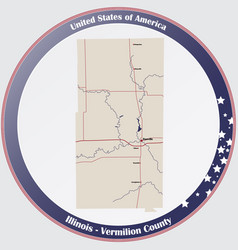 Map Of Vermilion County In Illinois