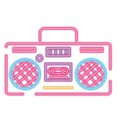 Boombox Music Player Neon