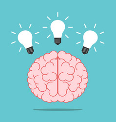 Brain With Three Lightbulbs