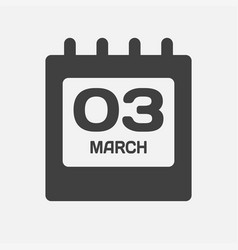 Icon Page Calendar Day - 3 March