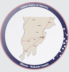 Map Of Wabash County In Illinois