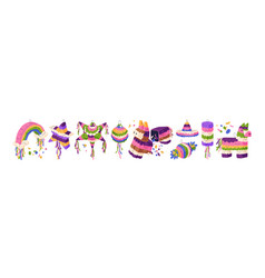 Pinata With Sweets Mexican Holiday Toys Set