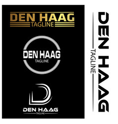 Den Haag Typography Set Flat Designs