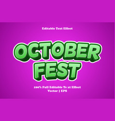 October Fest Editable Text Effect